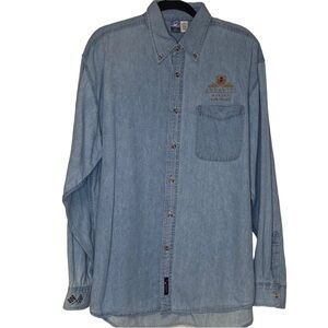 Mario Andretti Napa Winery Denim Jean Port & Company Chambray Shirt